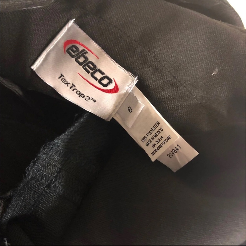 NWT Elbeco 8 green Occupational Pants, elastic waist, zip, hook closure, - Picture 4 of 5